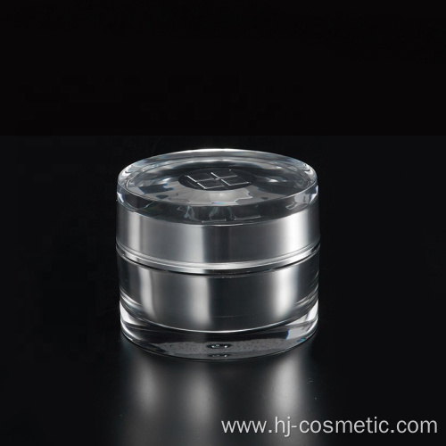 High grade black acrylic cosmetic bottles/ jars with good price